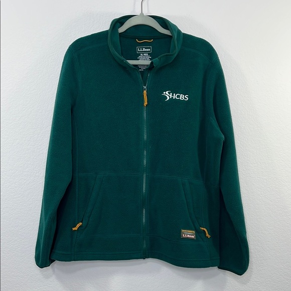 L.L. Bean Hunter Green Misses Sweater Fleece Full-Zip Jacket Size 2X - Picture 1 of 8